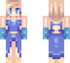 blue n' gold gown