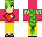 pink hooded dragon girl