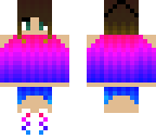 pink to blue ombre