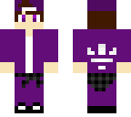 purple adidas guy