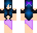 blue hair beach
