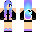 cute blue and purple wolf