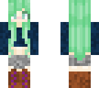 girl with green hair