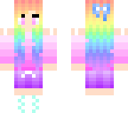 rainbow hair girl