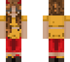 yellow red girl