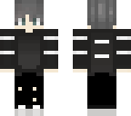 black and grey guy skin