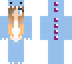 blue dino girl