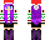 christmas purple girl