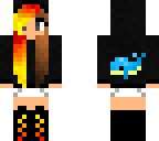 fire-dye girl hoods up