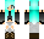 aqua hair werewolf girl edit