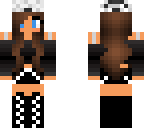 blue eyed black outfit girl tomboy
