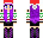 christmas purple girl