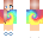 cute tye-dye girl