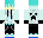 cool boy blue hair 