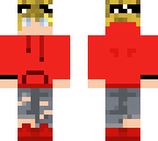 red hoodie