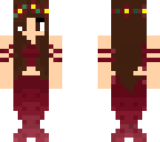 dark red mermaid