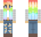 girl - rainbow