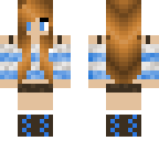 girl with blue and white tanktop