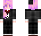 pink hair tuxedo girl