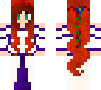 purple queen with red hair