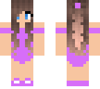 purple swim suit