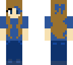 simple blue girl