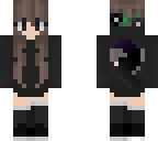black hoodie girl