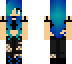 girl with blue hair