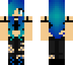 girl with blue hair