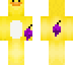 grape squad duck holding grapes