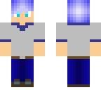purple hair and blue eyes boy skin