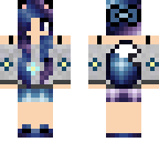 galaxy wolf girl | Minecraft Skins