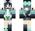 ombre cat girl