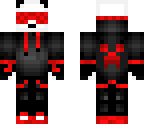 panda black and red
