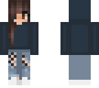 blue hoodie girl