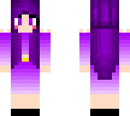 girl with purple dress and hair