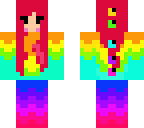 rainbow dino girl