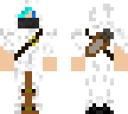 blue haired wizard with mask and robe