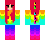 rainbow dino girl