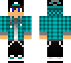 teal flannel- edit