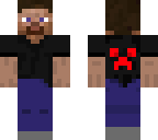 black t-shirt dark steve