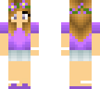 purple flower girl
