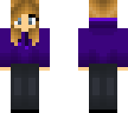 purple hoodie girl