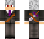 white haired man
