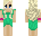 girl with green dress