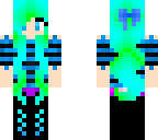 neon blue girl