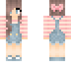 pink stripe overalls