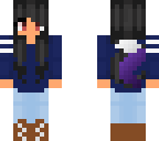 purple wolf girl