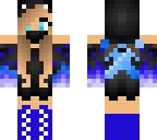 blue fire ninja girl