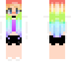 cute rainbow girl